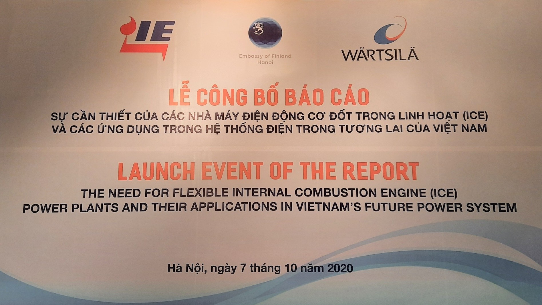 Lễ công bố báo cáo: Sự cần thiết của nhà máy điện ICE và ứng dụng trong tương lai của Việt Nam