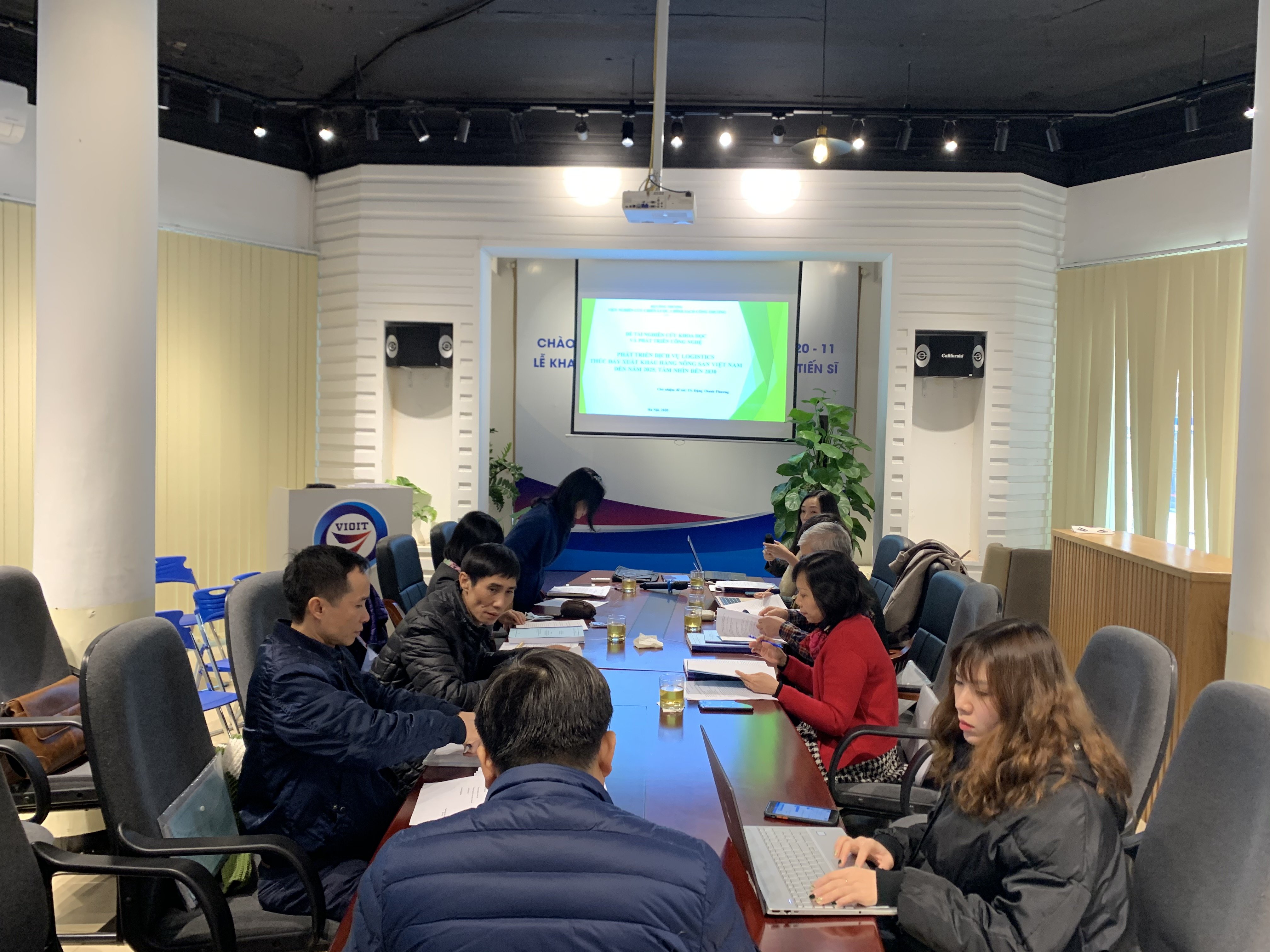 Nghiệm thu cấp cơ sở đề tài khoa học công nghệ “Phát triển dịch vụ logistics thúc đẩy xuất khẩu hàng nông sản Việt Nam đến năm 2025, tầm nhìn đến 2030”