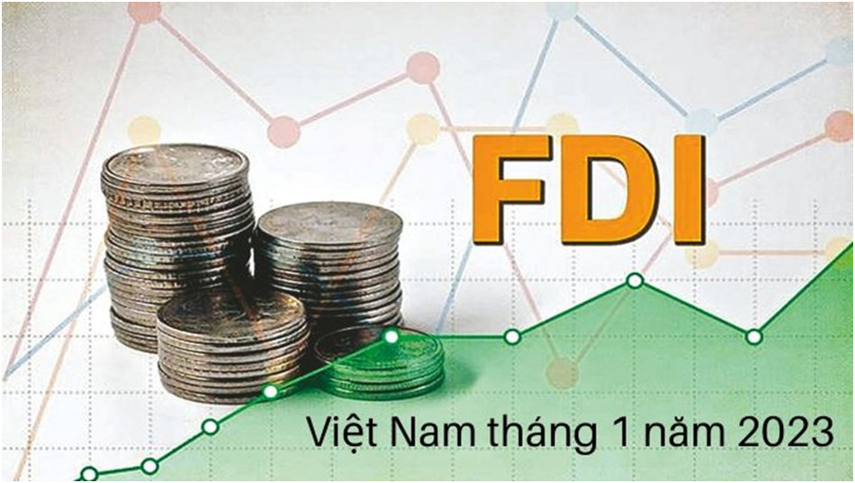Tình hình đầu tư trực tiếp nước ngoài tại Việt Nam tháng 1 năm 2023