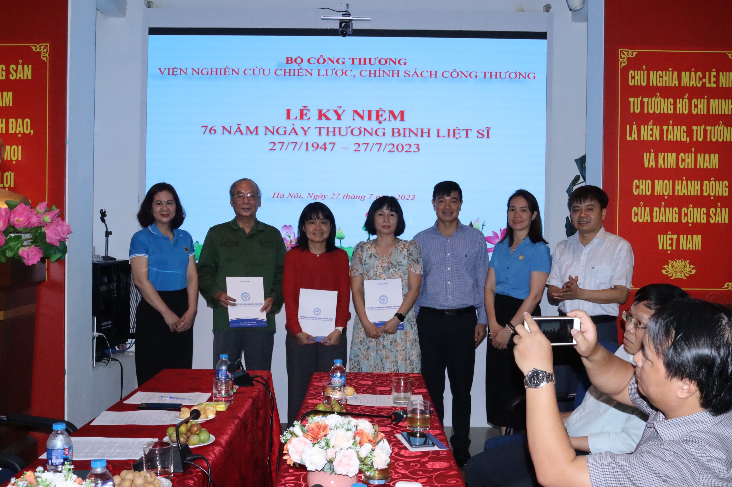 Viện Nghiên cứu Chiến lược Chính sách Công Thương tổ chức Lễ kỷ niệm 76 năm ngày Thương binh liệt sỹ 27/7/1947 - 27/7/2023