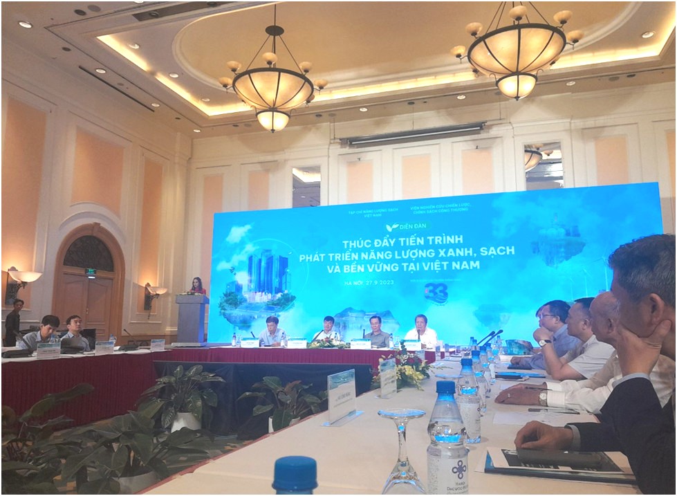 Diễn đàn: Thúc đẩy tiến trình phát triển năng lượng xanh, sạch và bền vững tại Việt Nam