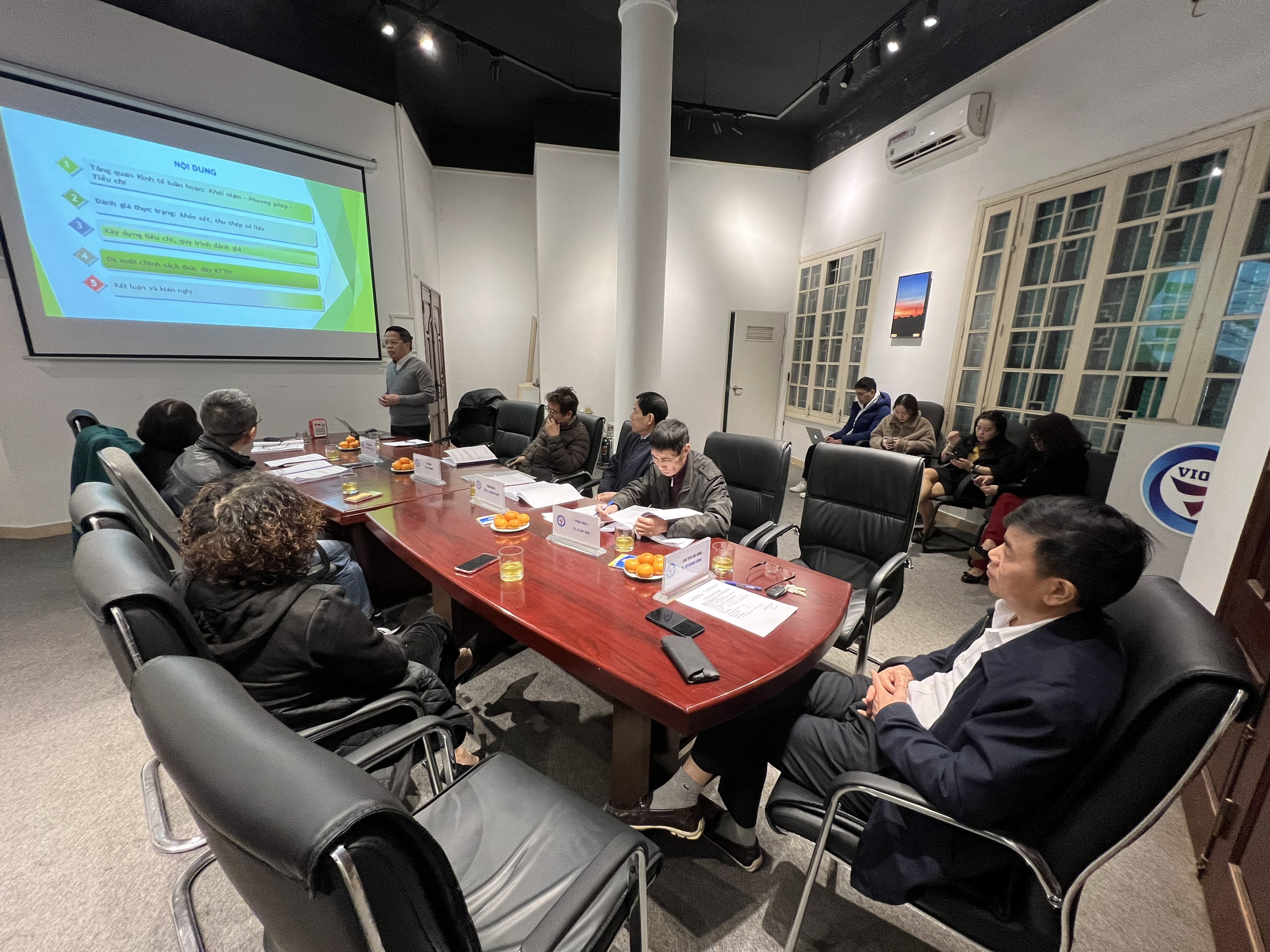 Nghiệm thu nhiệm vụ “ Khảo sát đánh giá và xây dựng mô hình kinh tế tuần hoàn trong các khu công nghiệp”