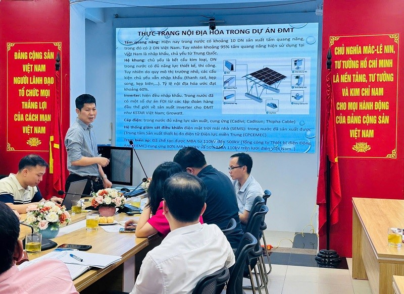 Hội thảo nhiệm vụ “Nâng cao tỷ lệ nội địa hóa trong lĩnh vực công nghiệp năng lượng tái tạo Việt Nam”