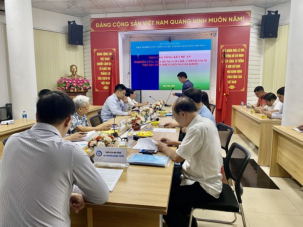 Nghiệm thu nhiệm vụ cấp Viện “Đề án Nghiên cứu, xây dựng cơ chế, chính sách nội địa hóa điện gió ngoài khơi”